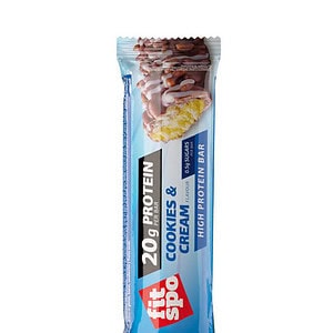 Baton Proteic FitSpo Delight 20 g Proteine, Fursecuri si Crema, 60 g