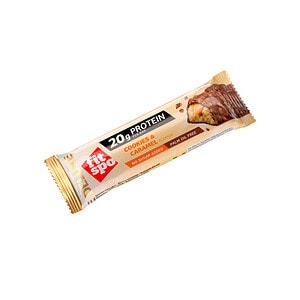 Baton Proteic FitSpo Deluxe 20 g Proteine, Fursecuri și Caramel, 60 g