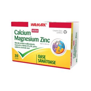 Calciu, Magneziu, Zinc OSTEO, 30 Comprimate, Walmark