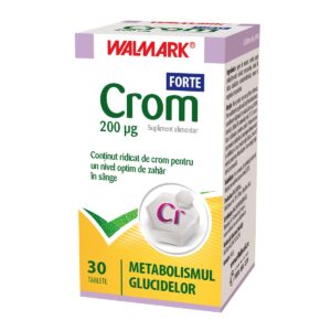Crom Forte 200 mcg, 30 Comprimate, Walmark