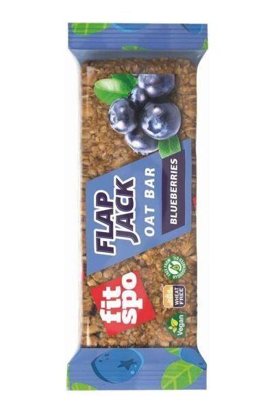FITSPO FLAPJACK Baton de Ovăz cu Afine, 80 g