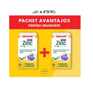 Pachet Zinc Forte, 30 + 30 Tablete, Walmark