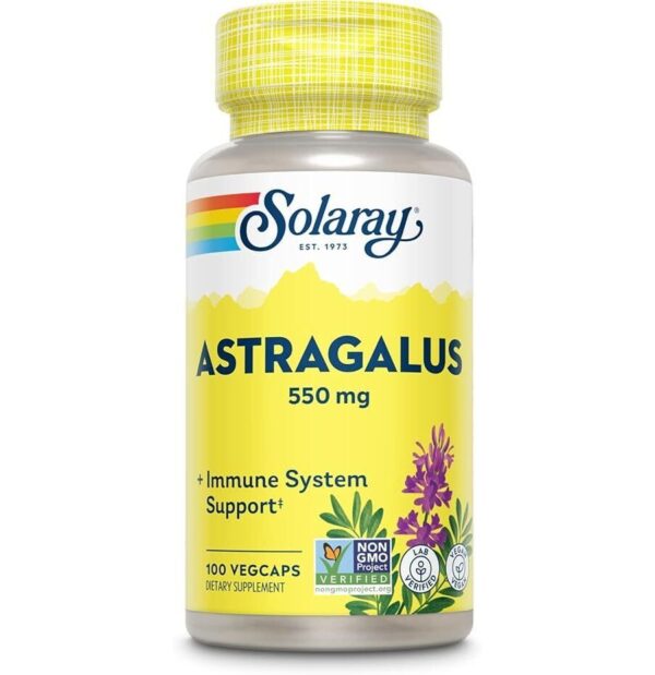 SECOM, Astragalus, 100 Capsule, Solaray