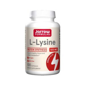 SECOM L-Lysine 500 mg, 100 Capsule, Jarrow Formulas