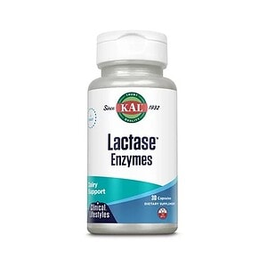 Enzime lactase pentru digestia lactozei, 30 capsule.