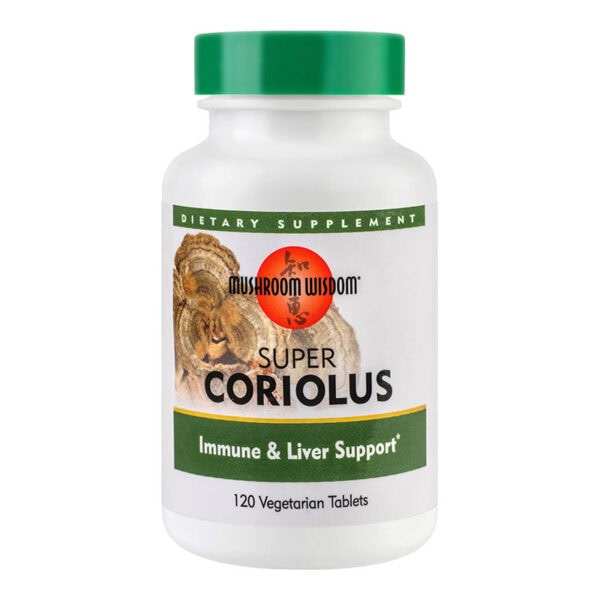 SECOM Super Coriolus ,120 Tablete, Mushroom Wisdom