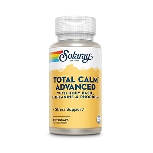 Supliment pentru relaxare și reducerea stresului, cu bazil, L-teanină și rhodiola.