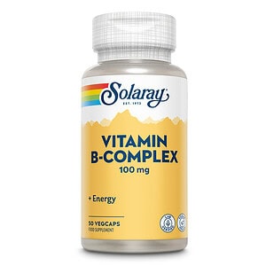SECOM Vitamin B-Complex, 100 mg, 50 Capsule, Solaray