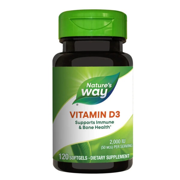 SECOM Vitamin D3 2000 UI, 120 Capsule, Nature`s Way