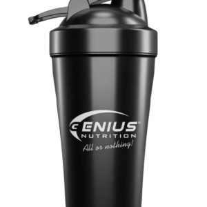 Shaker, Black, 600 ml, Genius Nutrition