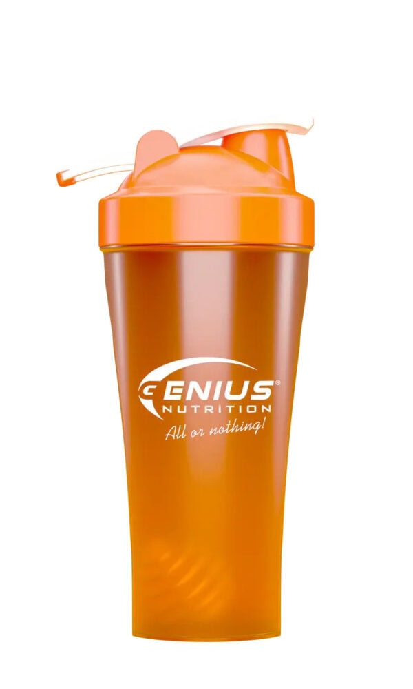 Shaker, Orange, 600 ml, Genius Nutrition