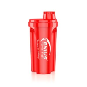 Shaker, Red, 700 ml, Genius Nutrition