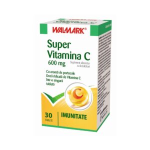 Super Vitamina C 600 mg, 30 Comprimate, Walmark