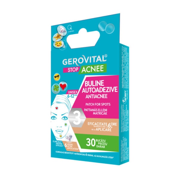 Buline Autoadezive Antiacnee Stop Acnee, 30 Bucati, Gerovital