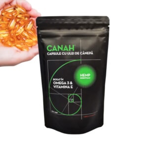 Capsule cu Ulei de Canepa, 180 Capsule, Canah