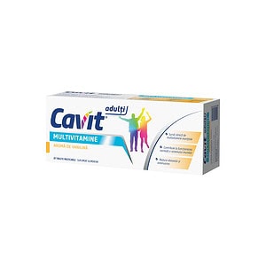 Cavit Adulti Multivitamine cu Aroma de Vanilie, 20 Tablete Masticabile