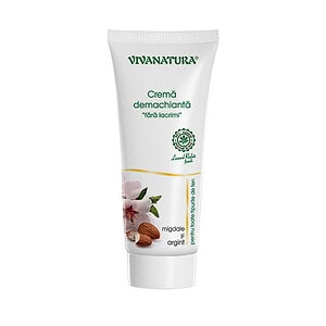 Crema Demachianta cu Migdale si Argint Coloidal, 75 ml, Vivanatura