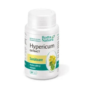 Hypericum Extract cu Sunatoare, 30 Capsule, Rotta Natura