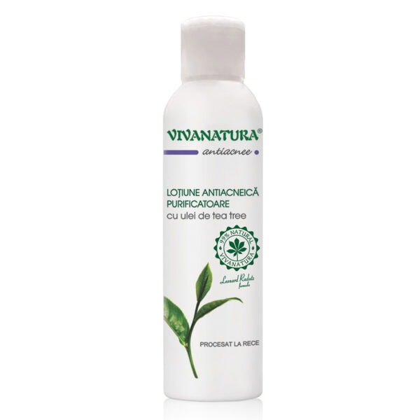 lotiune-antiacneica-purificatoare-cu-ulei-de-tea-tree-150-ml-vivanatura-o24003-farmacia-morpheus Lotiune Antiacneica Purificatoare cu Ulei de Tea Tree, 150 ml, Vivanatura