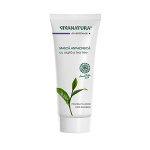 Masca Antiacneica cu Argila si Tea Tree, 75 ml, Vivanatura
