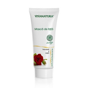 Masca de Fata cu Trandafir si Argila Activa, 75 ml, Vivanatura