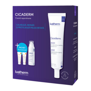 Pachet Cicaderm Crema 40 ml + Apa Termala Herculane 100 ml + Mostre, Ivatherm