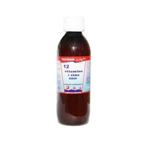 Sirop 12 Vitamine + Zinc, 250 ml, Favisan