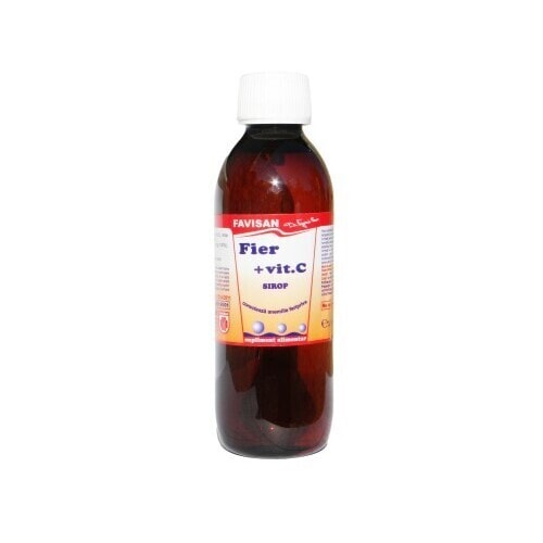 Sirop Fier + Vitamina C 250 ml, Favisan