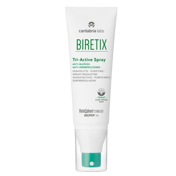 Spray Anti-Imperfectiuni Pentru Ten cu Tendinta Acneica Biretix Tri-Active, 100 ml, Cantabria Labs