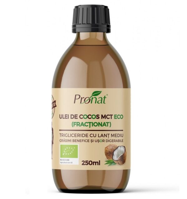 Ulei de Cocos Fractionat MCT ECO, 250 ml, Pro Natura
