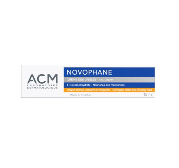 Crema pentru unghii Novophane ACM, 15ml, hidratare și reparare.