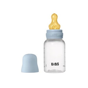 BIBS Biberon Lapte Anticolici PP-Tetina Latex- Set complet Baby Blue, 150 ml