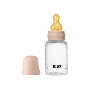 BIBS Biberon Lapte Anticolici PP-Tetina Latex- Set complet Blush, 150 ml