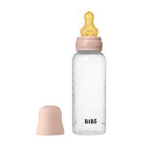 BIBS Biberon Lapte Anticolici PP-Tetina Latex- Set complet Blush, 270 ml