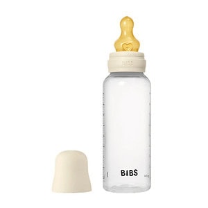 BIBS Biberon Lapte Anticolici PP-Tetina Latex- Set complet Ivory, 270 ml
