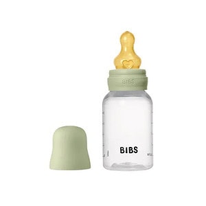 BIBS Biberon Lapte Anticolici PP-Tetina Latex- Set complet Sage, 150 ml