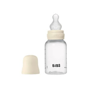 BIBS Biberon Lapte Anticolici PP-Tetina Silicon- Set complet Ivory, 150 ml