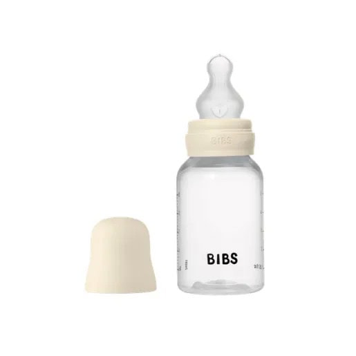BIBS Biberon Lapte Anticolici PP-Tetina Silicon- Set complet Ivory, 150 ml