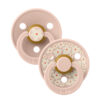 BIBS Studio Set 2 Suzete Colour Jasmin Blush Mix, 0-6Luni (Size 1), Latex