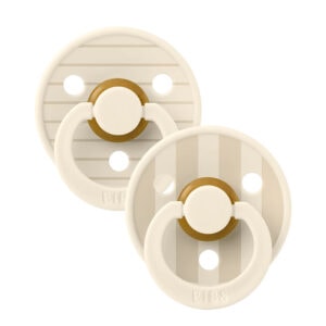 BIBS Studio Set 2 Suzete Colour Pin Ivory Vanilla Mix, 0-6L (Size 1), Latex