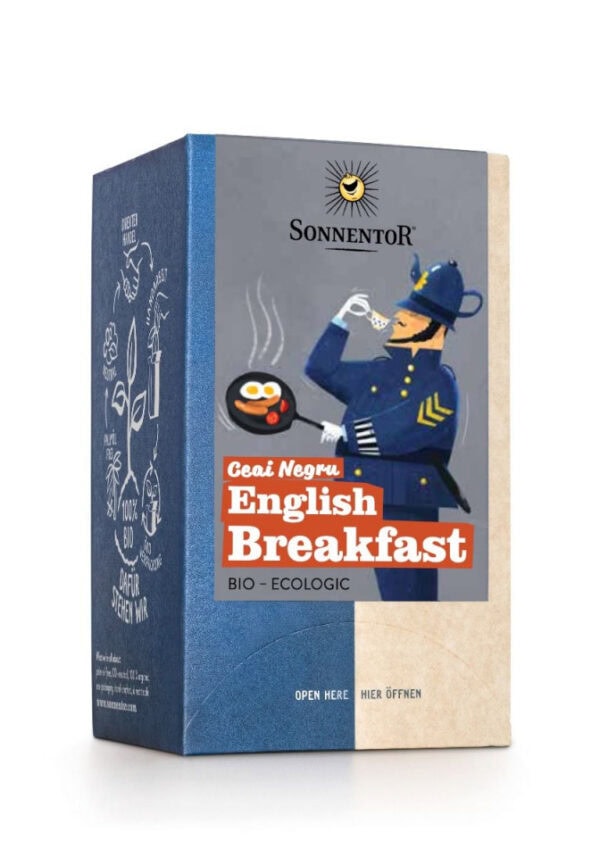 Ceai Negru English Breakfast ECO, 18 Plicuri, Sonnentor