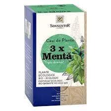Ceai Plante 3 x Menta ECO , 18 Plicuri, Sonnentor