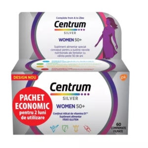 Centrum Silver 50+ pentru femei, 60 comprimate, Haleon
