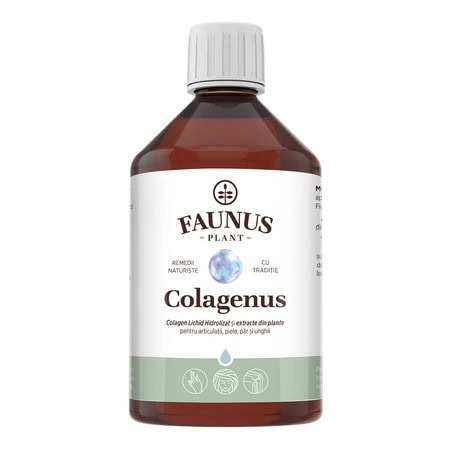 Colagen lichid hidrolizat si extracte din plante Colagenus, 500 ml, Faunus Plant