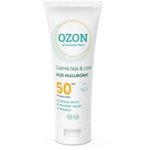 Crema de Fata si Corp cu Acid Hialuronic Ozon SPF 50, 100 ml, Cosmetic Plant