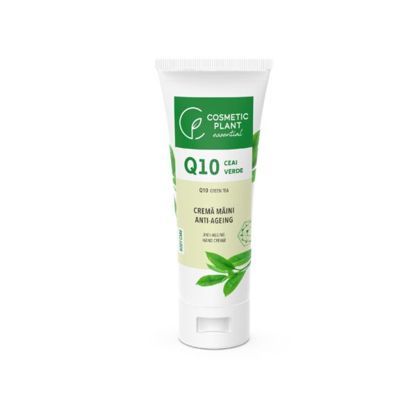 Crema de mâini anti-îmbătrânire cu ceai verde, formulă naturală pentru îngrijire anti-îmbătrânire.
