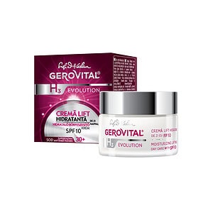 Crema Lift Hidratanta de Zi SPF 10, 30+, H3 Evolution, 50 ml, Gerovital