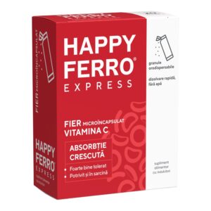 Happy Ferro Express, 20 de Plicuri cu Granule Orodispersabile, Fiterman Pharma