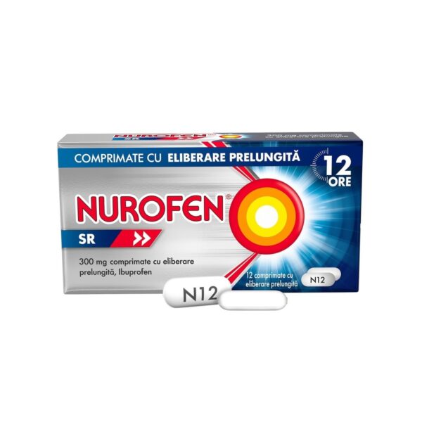Nurofen SR, 300 mg, 12 Comprimate cu Eliberare Prelungita, Reckitt Benckiser
