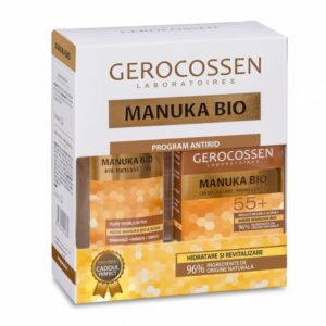 Pachet Crema Antirid Riduri Formate +55, 50 ml + Apa Micelara 300 ml Manuka Bio, Gerocossen
